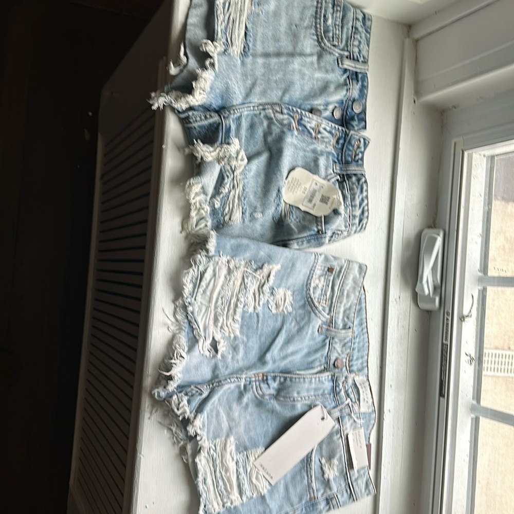 New!!! Denim Shorts Altar’d State And Nature’s Denim. Made to be Distressed Look
